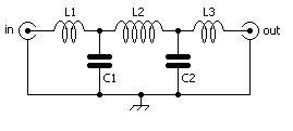 Schema elettrico del filtro