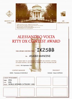 1° al mondo categoria SWL