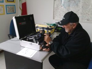IZ2NBD Luciano con la stazione HF